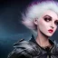 Placeholder: Modern Girl from the future, white hair, detailed matte painting, deep color, fantastical, intricate detail, splash screen, complementary colors, fantasy concept art, 8k, sharp,