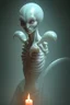Placeholder: Candle alien, 8k, atmospheric lighting, Artstation, photography, octane render, by Greg Rutkowski and Artgerm and rosdraws