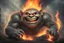 Placeholder: Giant Troll with happy face and fire eyes