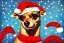 Placeholder: chihuahua Christmas abstract