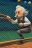 Placeholder: ALBERT EINSTEIN HITTING THE GRIDDY