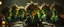 Placeholder: high class realism, the board in the style of fallout 4, A close up portrait of one person in a tiny group of individually mutated with hairy wigs glowing, messed up uranium creatures in a dimly lit boardroom, wearing tiny suits and glasses, with playful but slightly mischievous expressions. Their bodies emit a soft greenish glow. The room is filled with scattered papers, glowing vials, and miniature nuclear reactors. Style: whimsical digital illustration, cinematic lighting, colorful