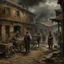 Placeholder: A historical scene reimagined in an impasto impressionist style, with a focus on capturing the emotions and atmosphere of the time period. Combine impasto with elements of historical realism.