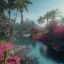 Placeholder: Paradise, nature, flowers, unreal 5, octane render, cinema4d, redshift render, hyper realistic, cenematic, vibrancy, synthwave, retouch, centered, dynamic lighting, dramatic lighting, 4k, highly detailed, attractive beautiful, realistic, virtual reality, epic composition, holographic,