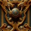 Placeholder: ancient ornate intricate border frame, cinematic, realistic, intricate details, photorealistic, octane render,artstation, mistery room background, 512K