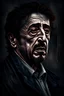 Placeholder: nightmares paint style Title: "AL Pacino portrait , while backgrounds, insanely detailed octane render trending on artstation,white background , 8k artistic photography, photorealistic concept art, soft natural volumetric cinematic perfect light, chiaroscuro, award-winning photograph, masterpiece, oil on canvas, Raphael, Caravaggio, Greg Rutkowski, people, beksinski, Giger