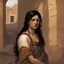 Placeholder: a poor roman gril with dark hair