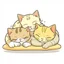 Placeholder: kittens sleeping cartoon