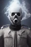 Placeholder: All Black british soldier, ghost, wearing high tech mask, white smoke, dark, rage, sorrow, high definition, ultra 8 k, volumetric lighting, blue fire, fog