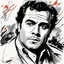 Placeholder: an illustration for the comic "Marlon Brando as Rio in One-Eyed Jacks" by Jean-Paul Riopelle