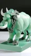 Placeholder: A mint colored ice elemental yak painted by MC Escher