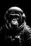 Placeholder: gorille en astronaute sur un fond noir