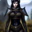 Placeholder: ultra detailed fullbody Portrait in oil on canvas of beautiful female DemonHunter with Skyrim Blackguard's Armor,extremely detailed digital painting, extremely detailed face,crystal clear Big eyes, mystical colors ,perfectly centered image, perfect composition,rim light, beautiful lighting,8k, stunning scene,extremely sharp detail,finely tuned detail, ultra high definition raytracing, in the style of Simon Bisley and artgerm and robert e howard and Greg Rutkowski and WLOP