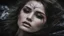 Placeholder: Photoreal close-up of gorgeous rogue woman eyes closed floating horizontally lying in utter dark outer space, Wounds accumulated on her body stained with the taint of darkness, forgotten realms fantasy style by lee jeffries, otherworldly creature, in the style of fantasy movies, shot on Hasselblad h6d-400c, zeiss prime lens, bokeh like f/0.8, tilt-shift lens, 8k, high detail, smooth render, unreal engine 5, cinema 4d, HDR, dust effect, vivid colors