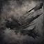 Placeholder: Hyper Realistic Aerial Grungy Dark-Grey Brush strokes on a dark rustic background with charcoals