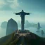 Placeholder: Christ the Redeemer, spring, flying birds, unreal engine 5, cinematic lighting, realistic, hyper detailed, 8k, octane render, cinema 4d