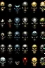 Placeholder: faces of marvel's ultimate tribunal done with skulls