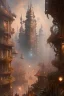 Placeholder: city magic steampunk, daylight, higly-detailed, soft light atmosphere，8k, artgerm, derek zabrocki, greg rutkowski, hdr，light effect，