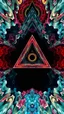 Placeholder: Surrealism insanely detailed 3D photography unspiraling temple lakes psychedelic abstracts surreal mandelblub weirds fullbody eye mouth floating falling in the air and abyss illusion, triangles shapes and blackhole. symmetrical, centering, complex, confusing. repetitive and real, theet motif looking one way up, worm, flying key, eerie, morbid, darkness, creepy taurus goat. digital painting, vivid, trippy