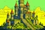 Placeholder: Castle ,platformer, vector art , game art, enhanced, detailed, wide view