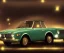 Placeholder: fiat 125p, city. high speed. bokeh. lens flare. warm lights. high detailed. oil on canvas