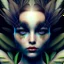 Placeholder: Portrait of beautiful girl, plant, metal, feathers, Dryad, fae, sidhe, ominous, nature, plants, wildflower, facepaint, dnd character portrait, intricate, oil on canvas, masterpiece, expert, insanely detailed, 4k resolution, retroanime style, cute big circular reflective eyes, cinematic smooth, intricate detail , soft smooth lighting, soft pastel colors, painted Renaissance style,bokeh, 800mm lens