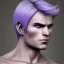 Placeholder: Dark Elf Male White Hair Lavender Eyes