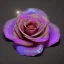 Placeholder: transparent multicolor crystal rose leaf