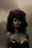 Placeholder: young sophia loren as evil queen in black leather, angry, stern look, volumetric lighting, particales,highly detailed,cinematic, deep colours,8