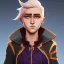 Placeholder: blond rogue, fantasy gnome, nonbinary, gold cloak, pickpocket, charming smirk