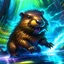 Placeholder: Electric Beaver Storm Spirit Fantasy Splash Art