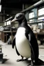 Placeholder: a penguin is a boss in a factory