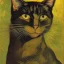 Placeholder: Retrato de un gato por Van Gogh