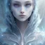 Placeholder: karlan, icy blue, anime, altered human,tears, crying, sad, fae, majestic, ominous, ice, plants, wildflower, facepaint, dnd character portrait, intricate, oil on canvas, masterpiece, expert, insanely detailed, 4k resolution, retroanime style, cute big circular reflective eyes, cinematic smooth, intricate detail , soft smooth lighting, soft pastel colors, painted Rena