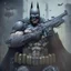 Placeholder: Evil Batman armed with Assault rifle