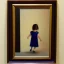 Placeholder: Distant Painting of a little girl walking out of a room