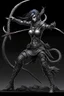 Placeholder: female gray skin Shadar-Kai wielding a Whip a whip made out of black thorns