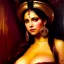 Placeholder: Drawing of beautiful face busty tavern wench,sweet stare,ancient leather armor, balanciaga fashion clothe painting by gaston bussiere, greg rutkowski, yoji shinkawa, yoshitaka amano, tsutomu nihei, donato giancola, tim hildebrandt, oil on canvas, cinematic composition, extreme detail,fit full head inside picture,16k