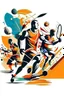 Placeholder: Physical Education and Sports. Various types of sports competitions. Abstract image of high quality.