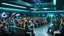 Placeholder: photo from the futuristic waiting room of a studio, a large crowd waits in a giant room. the aliens mutant humans, strange fantastical creatures, droids, and a few human-like beings of all sizes, colors, shaped and looks, stand in the crowd. high detalied, sharp focus, photorealistic, sci-fi style Professional photography, bokeh, natural lighting, canon lens, shot on dslr 64 megapixels , perfect shot