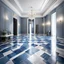 Placeholder: luxury hall ,tiled blue and gray large floor,