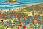 Placeholder: where's Wally but with cats big image beach