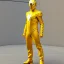 Placeholder: Cosmos super hero, yellow costume,4k image, full body man