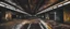 Placeholder: interior of abandoned underground subway terminal, liminal space, subliminal vibe, steely cold colors of rusty gray, steel grey, beige and black, sporadic tint ink leaks, perfect verticals, amazing parallels