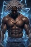 Placeholder: ultra instinct super saiyan Kanye West , Full body, night sky, rain, hyperdetailed , luminism, art by Carne Griffiths and Wadim Kashin concept art, 4k resolution, fractal isometrics details bioluminescens , 3d render, octane render, intricately detailed , cinematic, trending on arts tation Isometric Centered hype reallistic cover photo awesome full color, hand drawn , gritty , intricate, hit definition