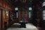 Placeholder: Picture of a study with mahogany panelled walls, a large desk and a heavy wooden door, photorealistic, dark fantasy, 4k
