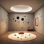 Placeholder: Extinguished by light turn on the night, turning the inside out, Style by Joan Miro,by Amir Zand, design masterpiece, sharp focus, muted colors, smooth, sci-fi large room