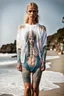 Placeholder: Tatooed Swedish priestess beach sweat