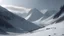 Placeholder: serene snow mountains scene, mountain shot, cinematic, godray