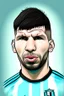 Placeholder: cartoonSergio Aguero Argentine football player